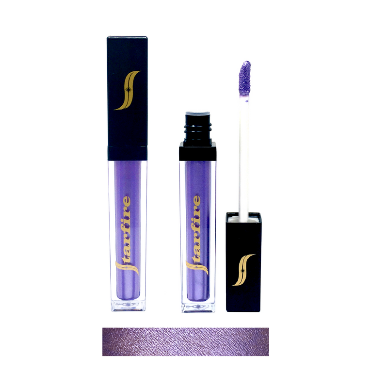 purple matte liquid lipstick in black tube-starfire cosmetics