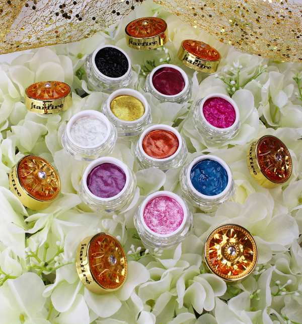 vibrant jelly eyeshadow makeup on flower-starfire cosmetics