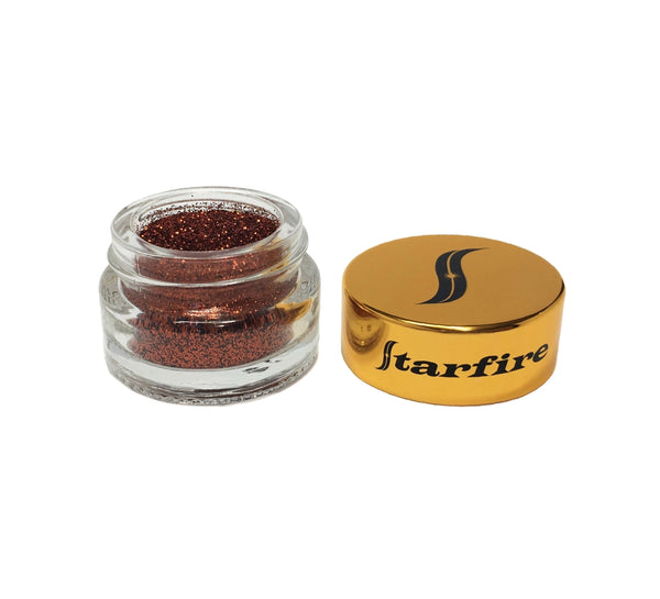 glitter inside jar with gold lid-starfire cosmetics