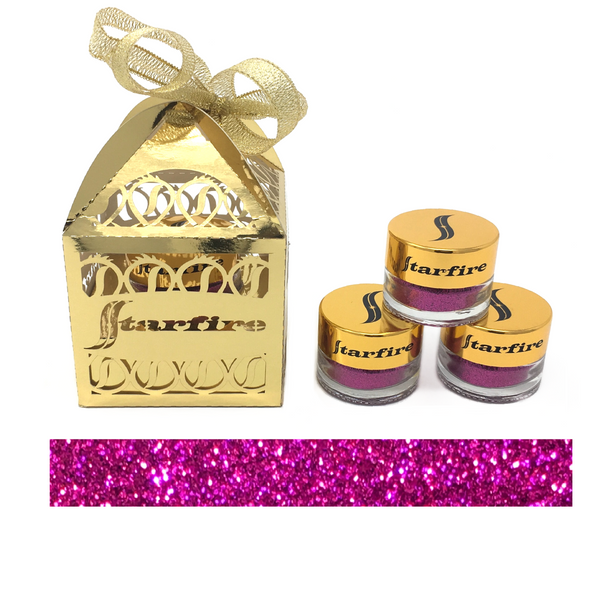 pink glitter with gold box-starfire cosmetics