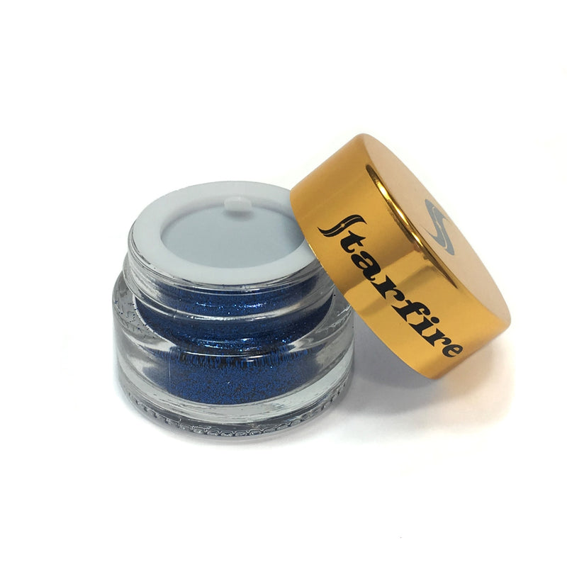 blue glitter with gold cap-starfire cosmetics