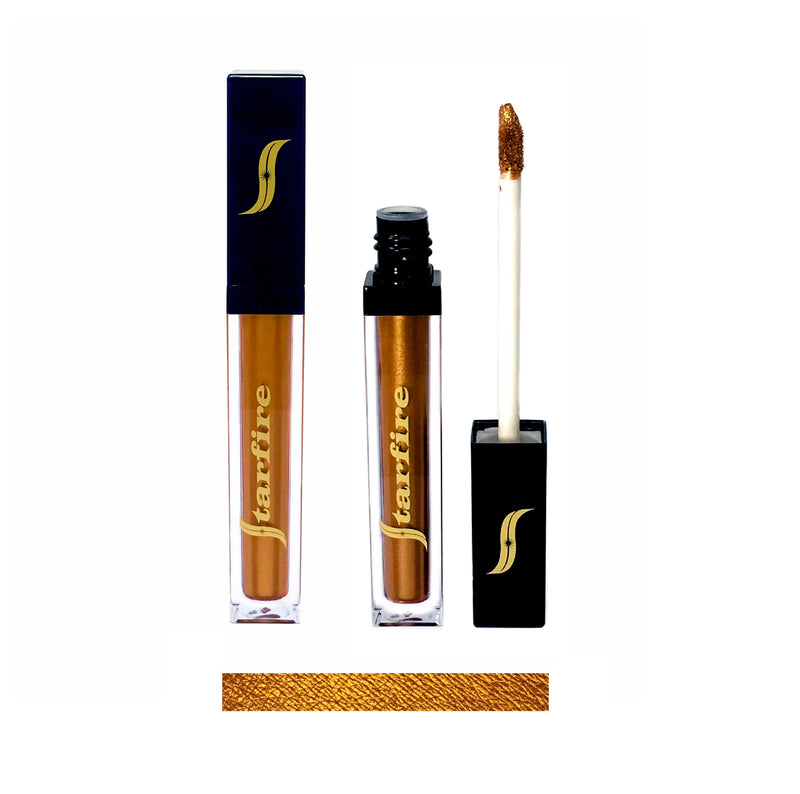 gold matte liquid lipstick with black tube-starfire cosmetics