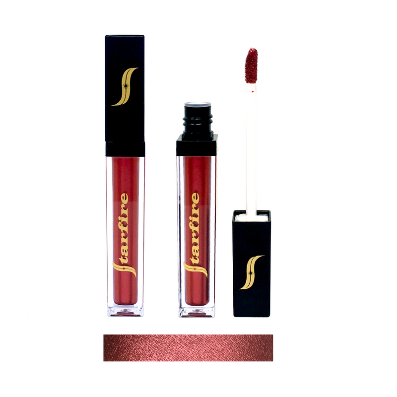 rustic matte liquid lipstick in black tube-starfire cosmetics