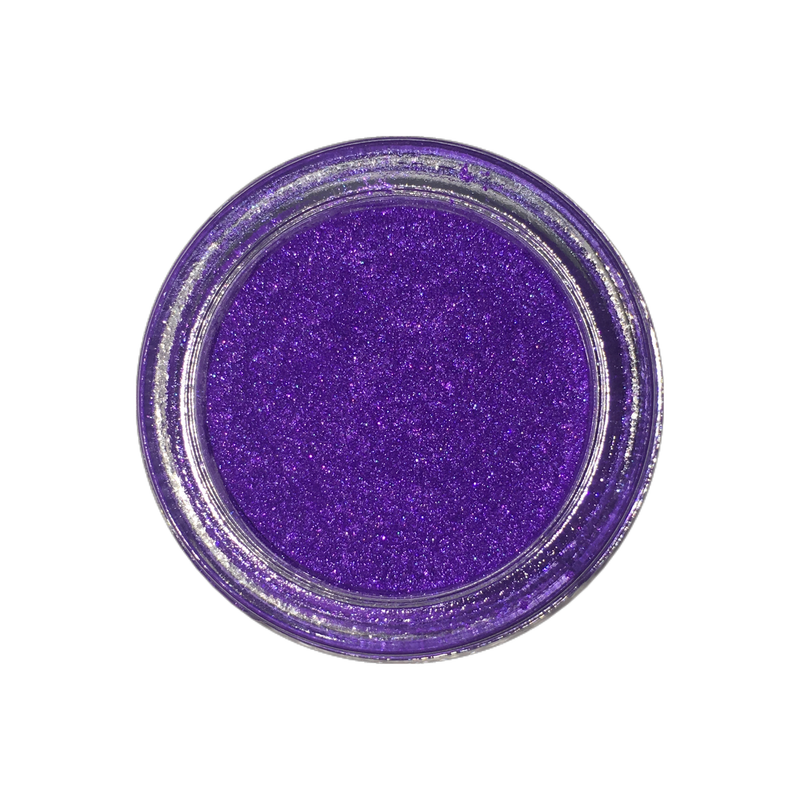 purple eyeshadow inside a glass jar-starfire cosmetics