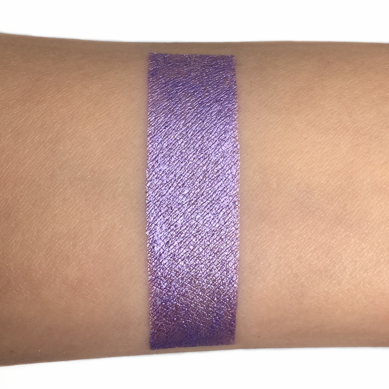 purple liquid lipstick on arm-starfire cosmetics